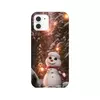 Заказать чехол для iPhone 12/12 Pro/12 Mini в Москве. Чехол для iPhone 12, объёмная печать Снеговик в лесу от Дана Столыпина - готовые дизайны и нанесение принтов.