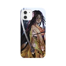 Заказать чехол для iPhone 12/12 Pro/12 Mini в Москве. Чехол для iPhone 12, объёмная печать Девушка Самурай от Дана Столыпина - готовые дизайны и нанесение принтов.