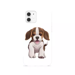 Заказать чехол для iPhone 12/12 Pro/12 Mini в Москве. Чехол для iPhone 12, объёмная печать Собака бигль щенок от tigerda  - готовые дизайны и нанесение принтов.