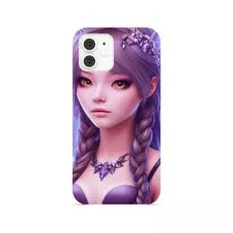 Заказать чехол для iPhone 12/12 Pro/12 Mini в Москве. Чехол для iPhone 12, объёмная печать Пурпурная фея от Дана Столыпина - готовые дизайны и нанесение принтов.
