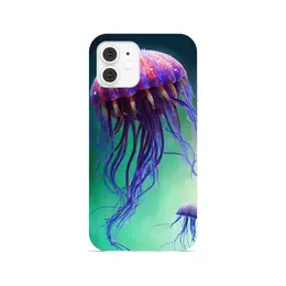 Заказать чехол для iPhone 12/12 Pro/12 Mini в Москве. Чехол для iPhone 12, объёмная печать Медуза от Дана Столыпина - готовые дизайны и нанесение принтов.