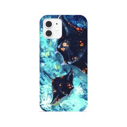Заказать чехол для iPhone 12/12 Pro/12 Mini в Москве. Чехол для iPhone 12, объёмная печать Светящиеся манты от Дана Столыпина - готовые дизайны и нанесение принтов.