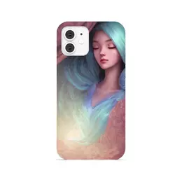 Заказать чехол для iPhone 12/12 Pro/12 Mini в Москве. Чехол для iPhone 12, объёмная печать Спящая девушка от Дана Столыпина - готовые дизайны и нанесение принтов.