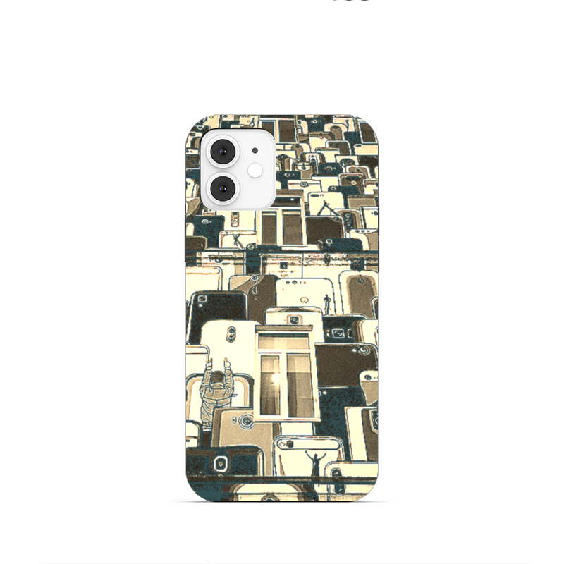 Printio Чехол для iPhone 12 Mini, объёмная печать Этажи. чехол interstep 4d touch iphone 12 mini синий