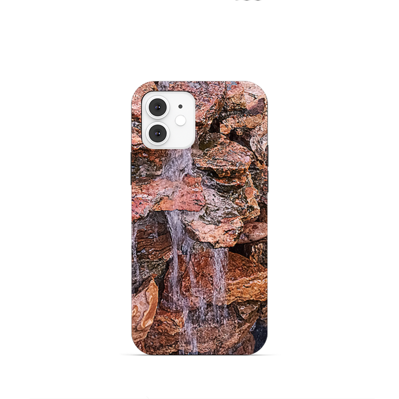 цена Printio Чехол для iPhone 12 Mini, объёмная печать Вода и камень.