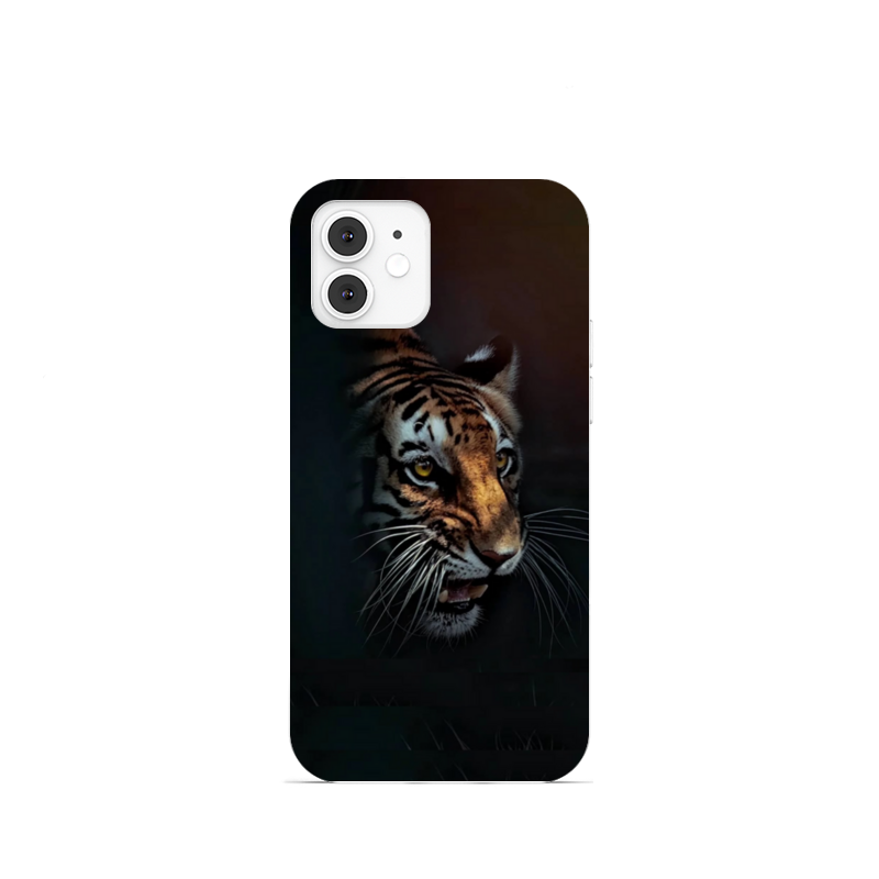 Printio Чехол для iPhone 12 Mini, объёмная печать Тигры