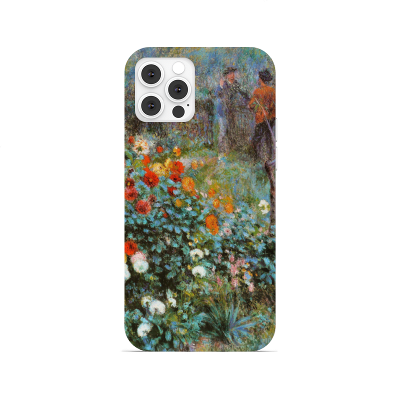 Printio Чехол для iPhone 12 Pro, объёмная печать Сад на улице корто (сад на монмартре) (ренуар)