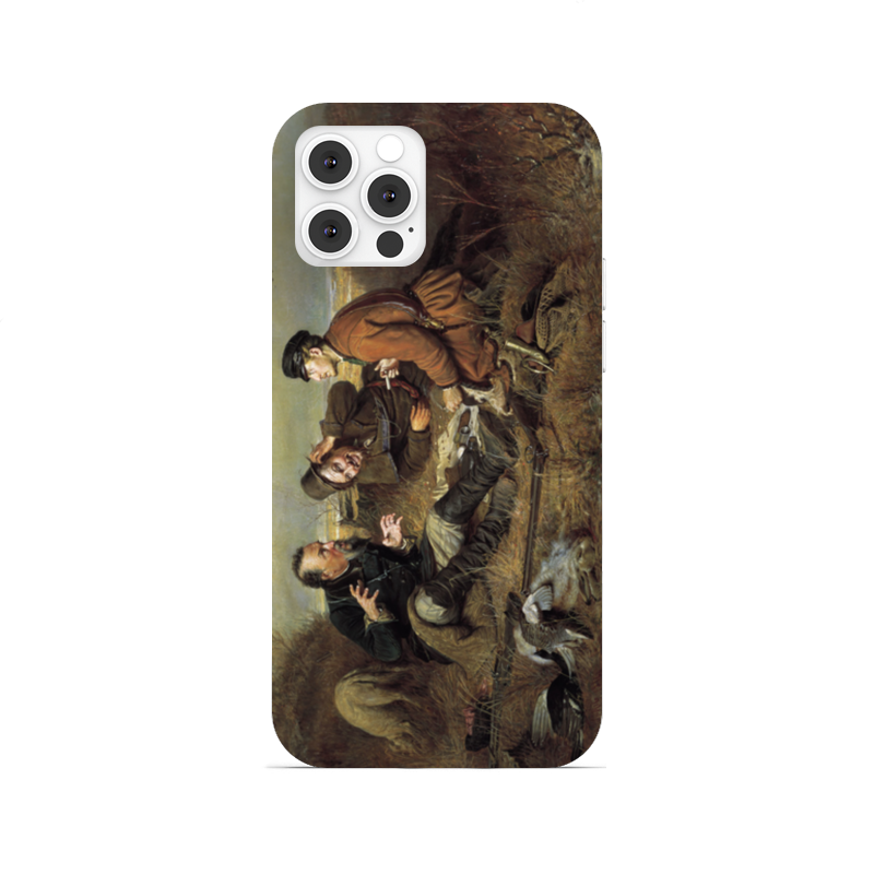 Printio Чехол для iPhone 12 Pro, объёмная печать Охотники на привале (василий перов)