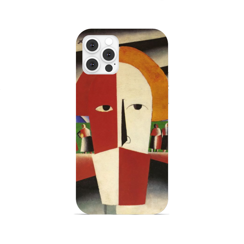 Printio Чехол для iPhone 12 Pro, объёмная печать Голова крестьянина (казимир малевич)