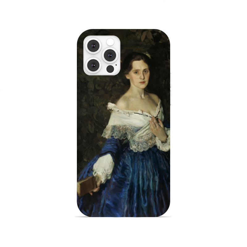 Printio Чехол для iPhone 12 Pro, объёмная печать Дама в голубом (картина сомова) printio чехол для iphone 11 pro max объёмная печать дама в голубом картина сомова