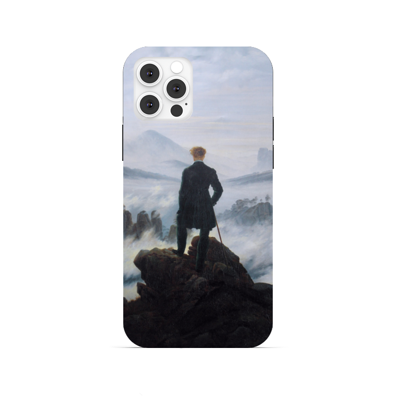 Printio Чехол для iPhone 12 Pro, объёмная печать Странник над морем тумана
