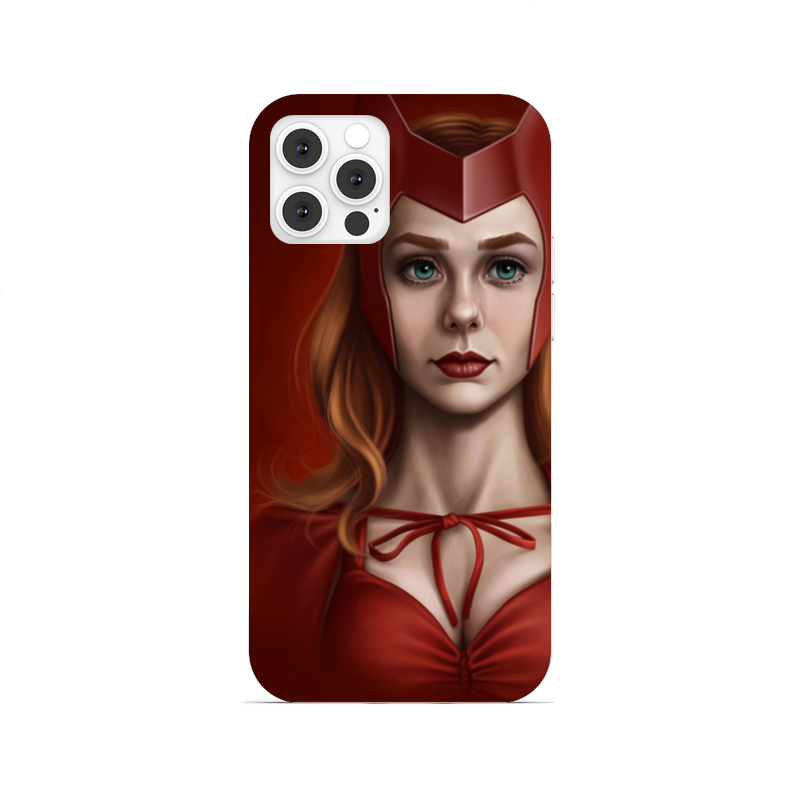 цена Printio Чехол для iPhone 12 Pro, объёмная печать Алая ведьма / scarlet witch