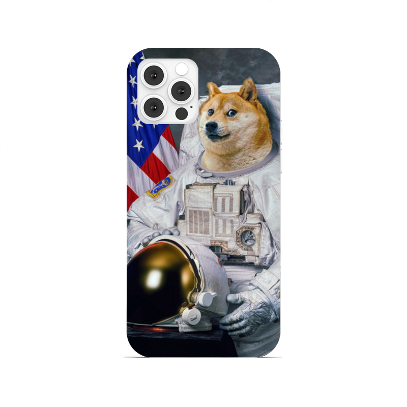 Printio Чехол для iPhone 12 Pro, объёмная печать Doge astronaut