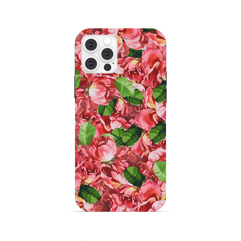 Printio Чехол для iPhone 12 Pro, объёмная печать Розовые розы. printio чехол для iphone 7 объёмная печать розовые розы