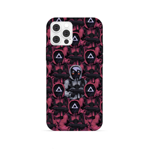 Заказать чехол для iPhone 12/12 Pro/12 Mini в Москве. Чехол для iPhone 12 Pro, объёмная печать Игра в кальмара от Дана Столыпина - готовые дизайны и нанесение принтов.