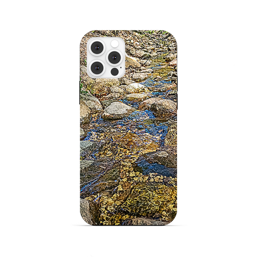 Заказать чехол для iPhone 12/12 Pro/12 Mini в Москве. Чехол для iPhone 12 Pro, объёмная печать Ручей. от Eva De Peron.  - готовые дизайны и нанесение принтов.