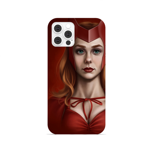 Заказать чехол для iPhone 12/12 Pro/12 Mini в Москве. Чехол для iPhone 12 Pro, объёмная печать Алая Ведьма / Scarlet Witch от Jimmy Flash - готовые дизайны и нанесение принтов.