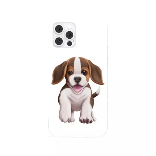 Заказать чехол для iPhone 12/12 Pro/12 Mini в Москве. Чехол для iPhone 12 Pro, объёмная печать Собака бигль щенок от tigerda  - готовые дизайны и нанесение принтов.