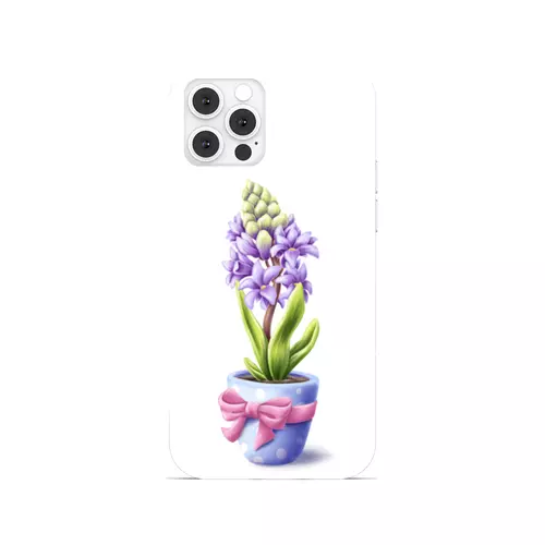 Заказать чехол для iPhone 12/12 Pro/12 Mini в Москве. Чехол для iPhone 12 Pro, объёмная печать Гиацинт от tigerda  - готовые дизайны и нанесение принтов.