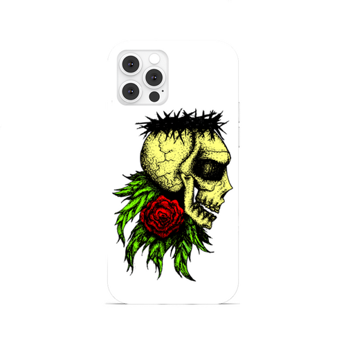 Заказать чехол для iPhone 12/12 Pro/12 Mini в Москве. Чехол для iPhone 12 Pro, объёмная печать Роза смерти от Дана Столыпина - готовые дизайны и нанесение принтов.