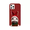 Заказать чехол для iPhone 12/12 Pro/12 Mini в Москве. Чехол для iPhone 12 Pro, объёмная печать Новогодний кролик от zakudsa@yandex.ru - готовые дизайны и нанесение принтов.