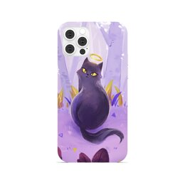 Заказать чехол для iPhone 12/12 Pro/12 Mini в Москве. Чехол для iPhone 12 Pro, объёмная печать Святой кот от Дана Столыпина - готовые дизайны и нанесение принтов.