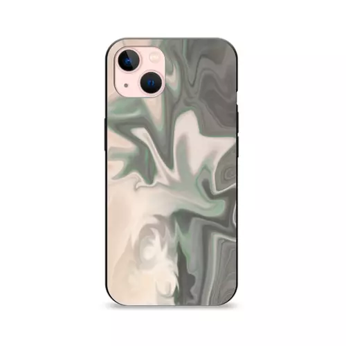 Заказать чехол для iPhone 13/13 Pro/13 Pro Max в Москве. Чехол для iPhone 13 Бежево-серые абстрактные разводы от Margarita Lyr  - готовые дизайны и нанесение принтов.