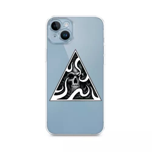 Заказать чехол для iPhone 14/14 Pro/14 Pro Max в Москве. Чехол для iPhone 14 Абстрактный череп от Nala Rein - готовые дизайны и нанесение принтов.