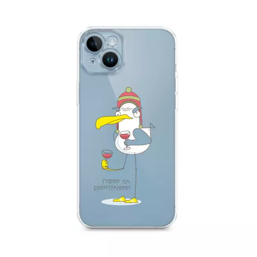 Заказать чехол для iPhone 14/14 Pro/14 Pro Max в Москве. Чехол для iPhone 14 Говорю на ВИНОстранном от Masha Khalturina - готовые дизайны и нанесение принтов.