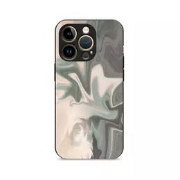 Заказать чехол для iPhone 14/14 Pro/14 Pro Max в Москве. Чехол для iPhone 14 Pro Бежево-серый абстрактный рисунок от Margarita Lyr  - готовые дизайны и нанесение принтов.