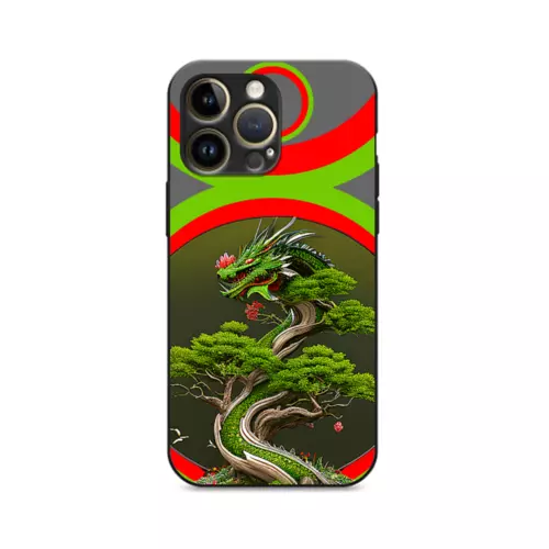 Заказать чехол для iPhone 14/14 Pro/14 Pro Max в Москве. Чехол для iPhone 14 Pro Max Дерево-дракон. от Eva De Peron.  - готовые дизайны и нанесение принтов.