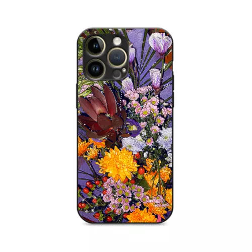 Заказать чехол для iPhone 14/14 Pro/14 Pro Max в Москве. Чехол для iPhone 14 Pro Max Звездные цветы. от Eva De Peron.  - готовые дизайны и нанесение принтов.