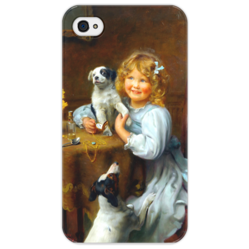 Заказать чехол для iPhone 4/4S в Москве. Чехол для iPhone 4/4S Картина Артура Элсли (1860-1952) от Apfelbaum - готовые дизайны и нанесение принтов.