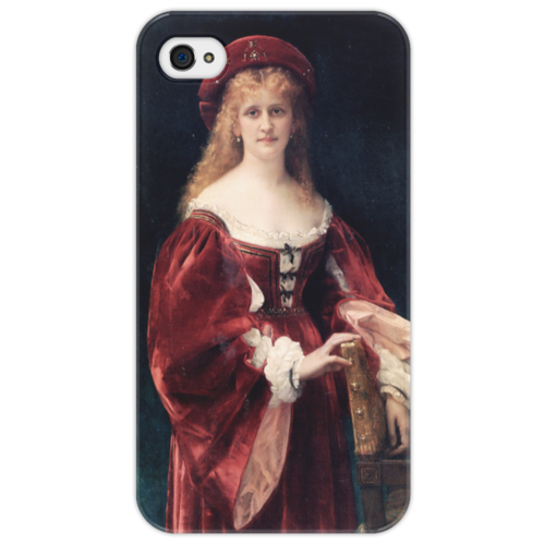 Заказать чехол для iPhone 4/4S в Москве. Чехол для iPhone 4/4S Портрет аристократки из Венеции от trend - готовые дизайны и нанесение принтов.