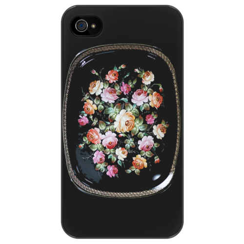 Заказать чехол для iPhone 4/4S в Москве. Чехол для iPhone 4/4S Жостовский поднос от stilletka13 - готовые дизайны и нанесение принтов.