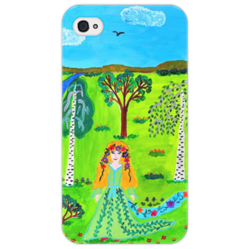 Заказать чехол для iPhone 4/4S в Москве. Чехол для iPhone 4/4S Мир волшебства от Рисуя Добро - готовые дизайны и нанесение принтов.