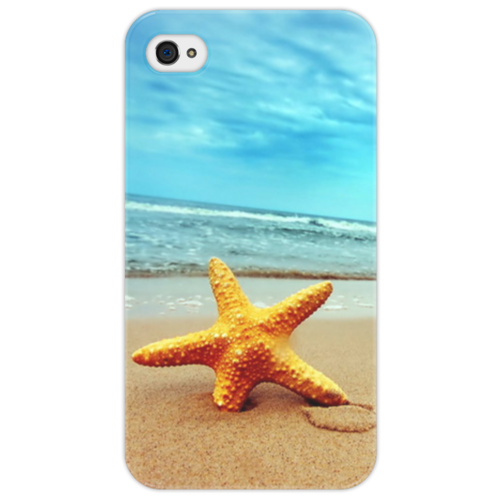 Заказать чехол для iPhone 4/4S в Москве. Чехол для iPhone 4/4S Морская звезда от katenka - готовые дизайны и нанесение принтов.
