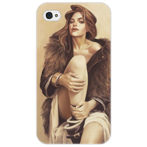 Заказать чехол для iPhone 4/4S в Москве. Чехол для iPhone 4/4S Девушка от Татьяна - готовые дизайны и нанесение принтов.