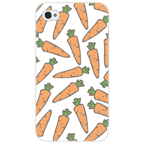 Заказать чехол для iPhone 4/4S в Москве. Чехол для iPhone 4/4S Морковки от skynatural - готовые дизайны и нанесение принтов.