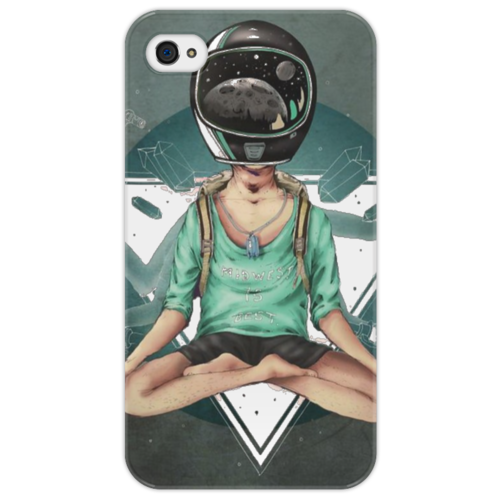 Заказать чехол для iPhone 4/4S в Москве. Чехол для iPhone 4/4S SpaceMan от alex999995 - готовые дизайны и нанесение принтов.