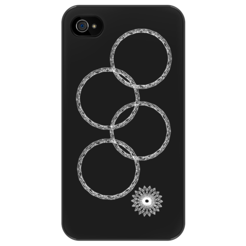 Заказать чехол для iPhone 4/4S в Москве. Чехол для iPhone 4/4S Нераскрывшееся кольцо (снежинка) от aip - готовые дизайны и нанесение принтов.