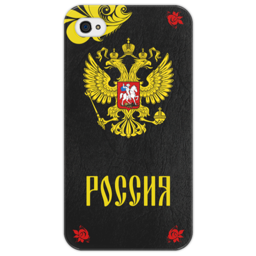 Заказать чехол для iPhone 4/4S в Москве. Чехол для iPhone 4/4S русский герб от Celluloid - готовые дизайны и нанесение принтов.