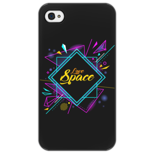 Заказать чехол для iPhone 4/4S в Москве. Чехол для iPhone 4/4S Love Space от The Spaceway  - готовые дизайны и нанесение принтов.