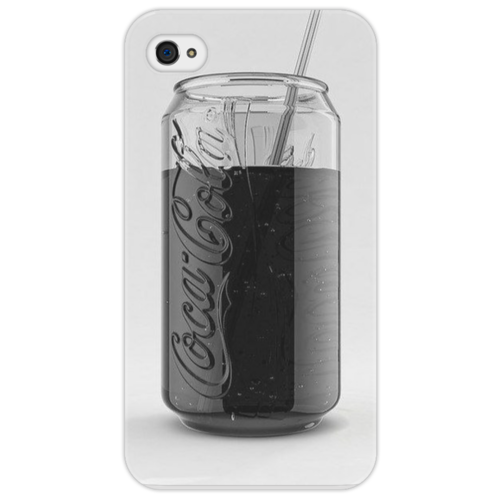 Заказать чехол для iPhone 4/4S в Москве. Чехол для iPhone 4/4S Кока-кола от оплорло пдпгрлшшо - готовые дизайны и нанесение принтов.