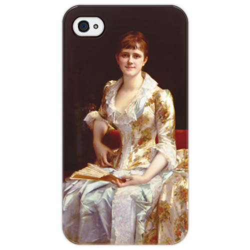 Заказать чехол для iPhone 4/4S в Москве. Чехол для iPhone 4/4S Портрет молодой леди от trend - готовые дизайны и нанесение принтов.