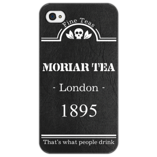 Заказать чехол для iPhone 4/4S в Москве. Чехол для iPhone 4/4S Moriar tea That's what people drink.  от Celluloid - готовые дизайны и нанесение принтов.