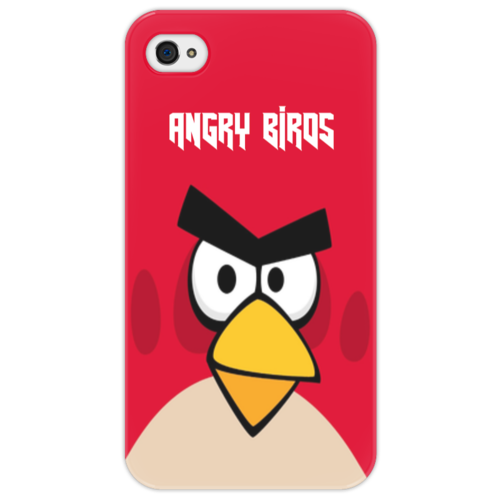 Заказать чехол для iPhone 4/4S в Москве. Чехол для iPhone 4/4S Angry Birds (Terence) от Аня Лукьянова - готовые дизайны и нанесение принтов.