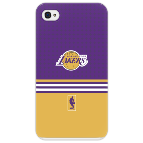 Заказать чехол для iPhone 4/4S в Москве. Чехол для iPhone 4/4S Lakers case pro от alexabuzyarov - готовые дизайны и нанесение принтов.