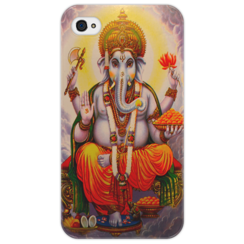 Заказать чехол для iPhone 4/4S в Москве. Чехол для iPhone 4/4S Ganesh от CavaDesign - готовые дизайны и нанесение принтов.