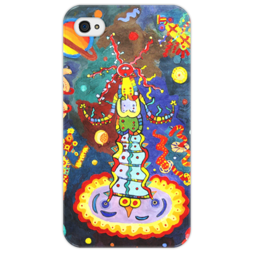 Заказать чехол для iPhone 4/4S в Москве. Чехол для iPhone 4/4S Космический арт от Рисуя Добро - готовые дизайны и нанесение принтов.